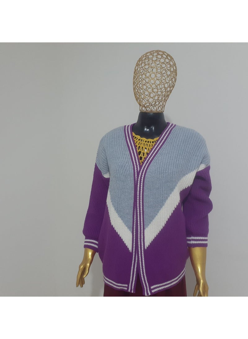 Puritopia Open Multicolor Trico Jacket - Image 4