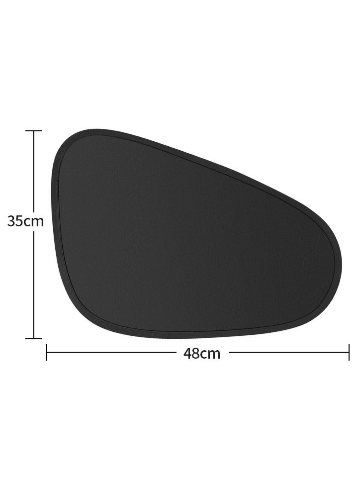 سيارة جانب النافذة الظل الشمسي (مجموعة 4 قطع) ، سيارة الظل الشمسي ، نافذة الظل الشمسي ستارة الخصوصية ، الجبهة والخلفية النافذة الظل الشمسي ، حجب الأشعة فوق البنفسجية لطفلك ، النوم مع سيارة الظل الشمسي الأسود عند التخييم - Image 3