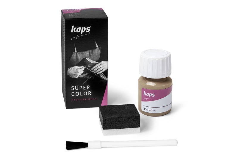 Kaps Dye Paint For Leather Shoes And Bags With Sponge And Brush, Super Color, 70 Colors (176 - Pine) - Image 1