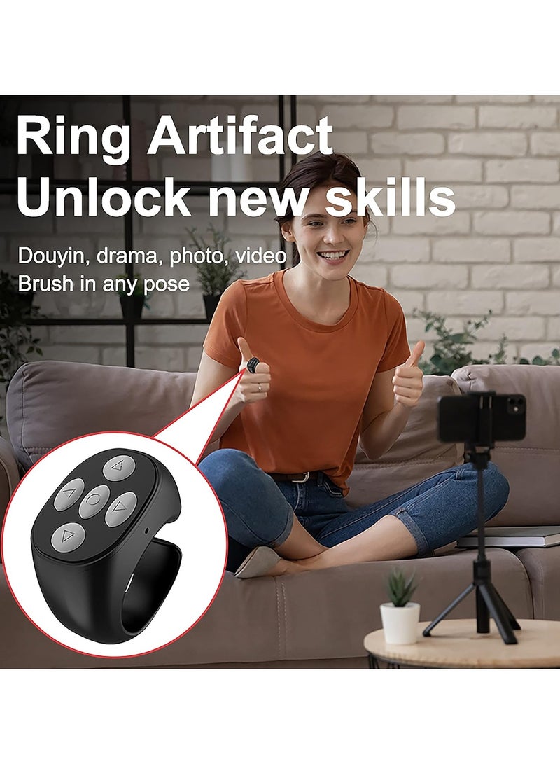 For TIK Tok Bluetooth Remote Control Page Turner for iPhone Camera, Bluetooth Button Clicker Compatible with iPhone/iPad/Android/Smartphones/Tablets  - Image 4
