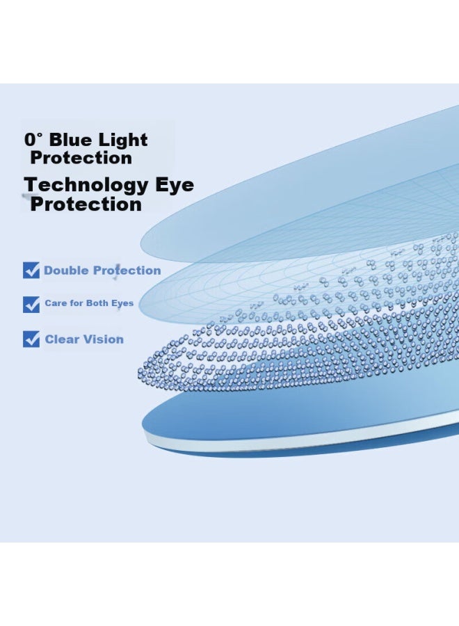 Vegoos Blue Light Blocking Radiation Protection Gl Frameless Uni Computer Mobile Phone Anti-blue Light Gl Plain Mirror Frame 56003 - Image 3