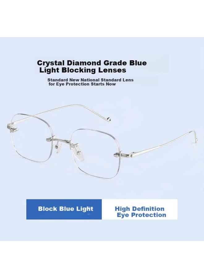 Vegoos Blue Light Blocking Radiation Protection Gl Frameless Uni Computer Mobile Phone Anti-blue Light Gl Plain Mirror Frame 56003 - Image 2