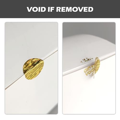 ILMBVM 580pcs Tamper Proof Hologram Stickers Circular Security Genuine Original Guaranteed Labels Warranty Void Seal Tamper evident Stickers with Unique Serial Number (0.6inch,Gold) - Image 4