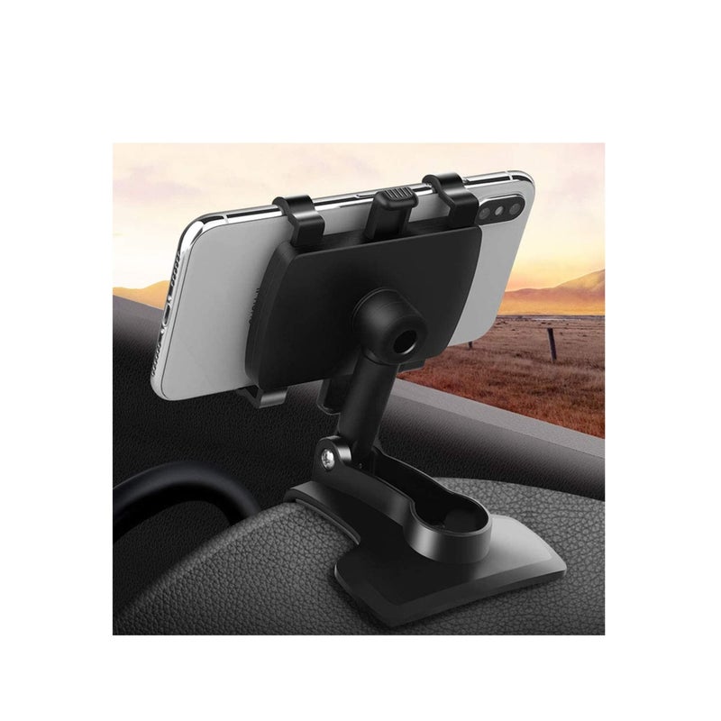 SOLARAE Car Phone Mount 360 Degree Rotation Dashboard Cell Phone Holder for Car Clip Mount Stand Suitable for 4 to 7 inch Smartphones - Image 1