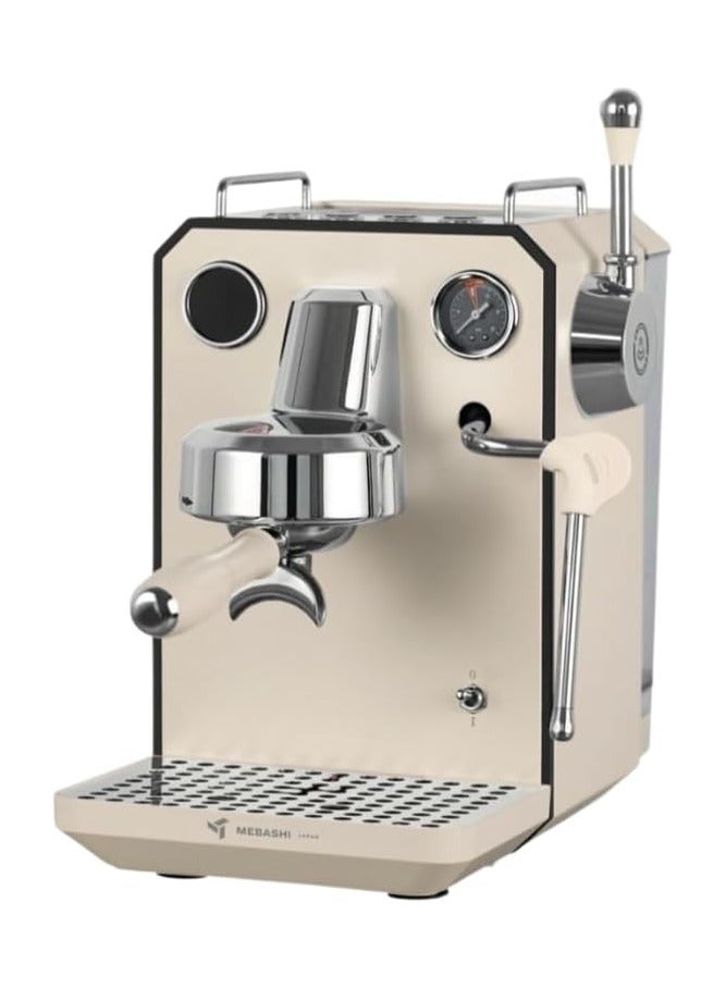 MEBASHI Commercial Coffee Machine, 1850W, 15 Bar, 1.7L Water Tank, (ME-CCM2066) (White)