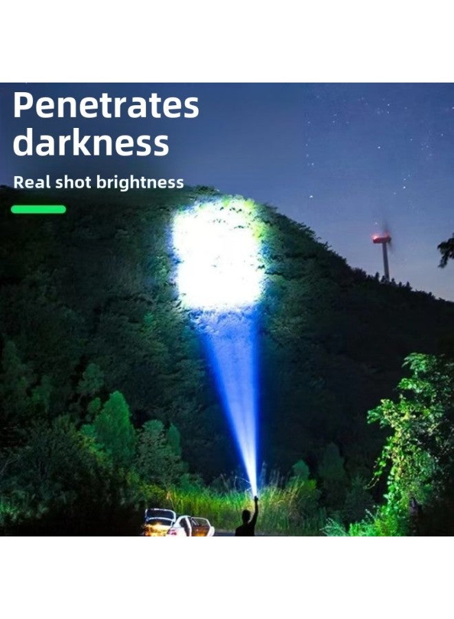 Flashlight Strong Light Rechargeable Household Outdoor Portable Durable Remote Super Bright LED Flashlight-Product Specifications:Fixed Focus Special Forces 120k K-strong Light Xp Wick  - Image 4