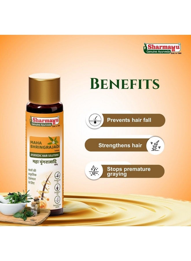 Sharmayu Maha Bhringrajadi Ayurvedic Hair Oil - 100 ml - Image 4