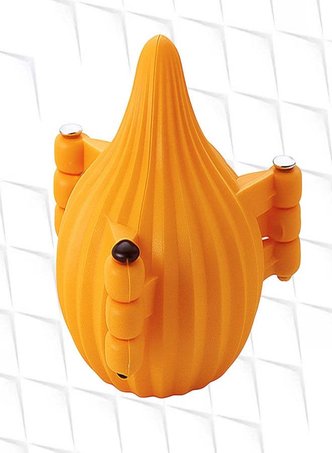 Oc9 Plastic 3 Fold Modak Maker Mould/Laddoo Moulder/Modak Shaper Sacha Set for Ganpati, Diwali, Dussehra, Other Festival (Pack of 1) Orange - Image 1
