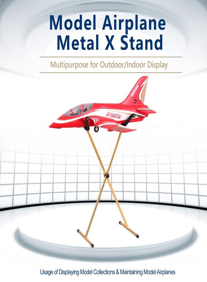 Fair RC FMS Airplane Stand Model Airplane X Display Plane Stand/Holder V2 Plane Work Stand- Blue - Image 2