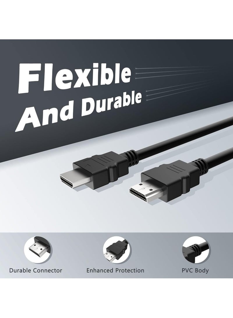 DUSALA HDMI Cable 4K HDMI 2.0 18Gbps High-Speed 4K@60Hz HDMI to HDMI Video Wire Ultra HD 3D 4K HDMI Cord Braided Compatible with MacBook Pro UHD TV Nintendo Switch Xbox PlayStation PS5/4 PC Laptop 20 Meter - Image 3