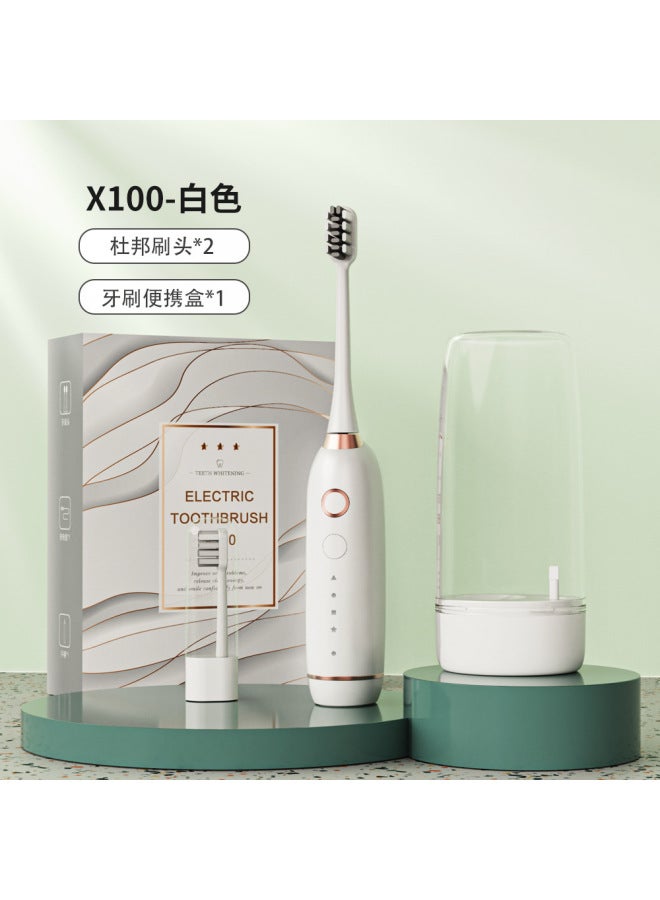 12-speed Portable Mouthwash Cup, Sonic Electric Toothbrush With Dupont Soft Extended Brush Head, Rechargeable With Long Battery Life