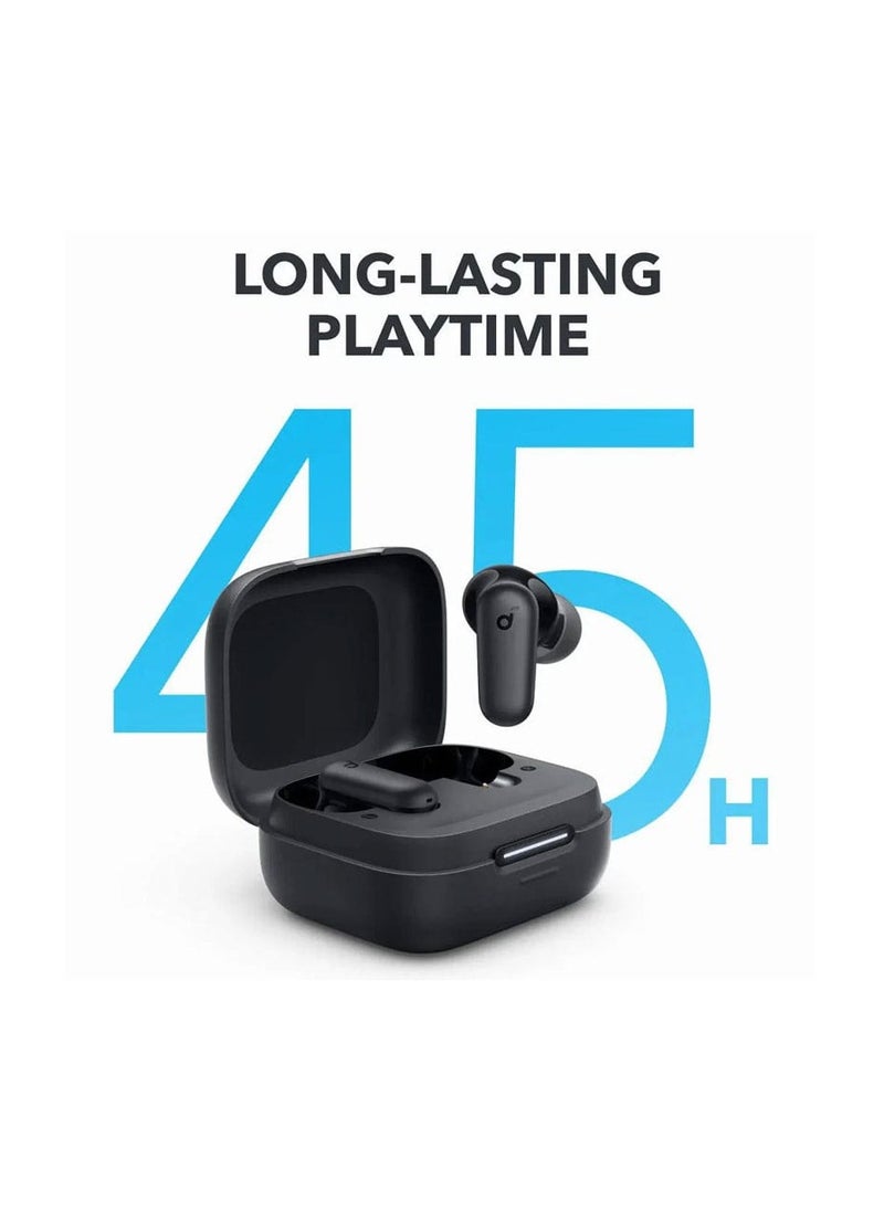 Generic - Soundcore R50i NC Headphones Black Active Noise Cancellation IP54 Water and Dust Resistant 10mm Drivers + Exclusive BassUp Technology - Image 1