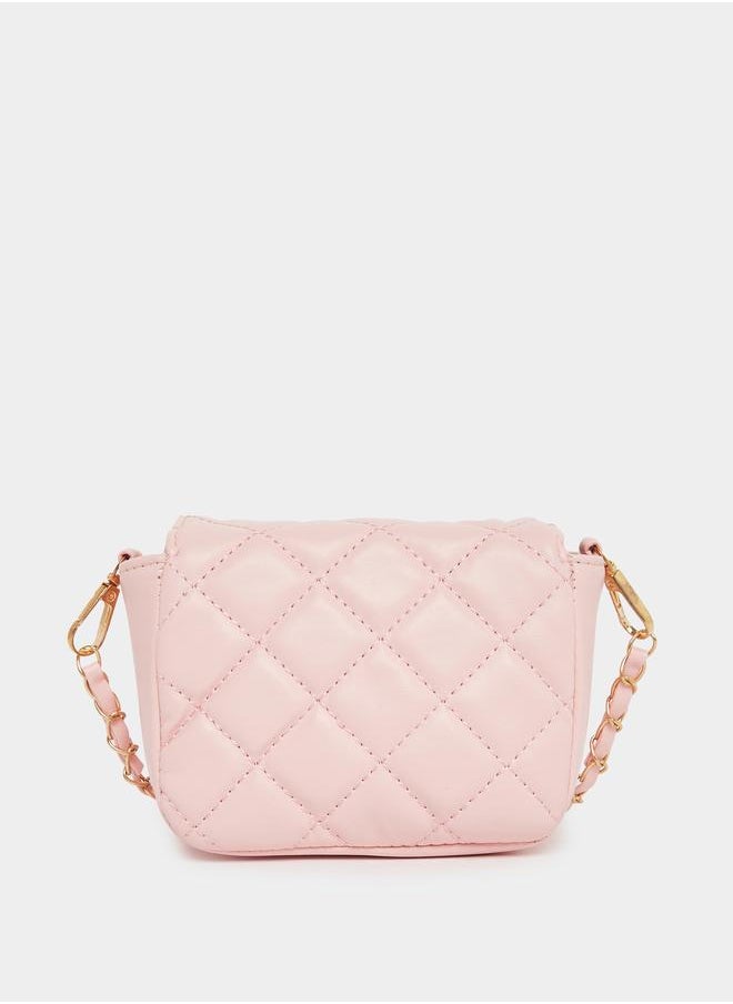Styli Styli Quilted Crossbody Bag with Chain Strap  - Image 2