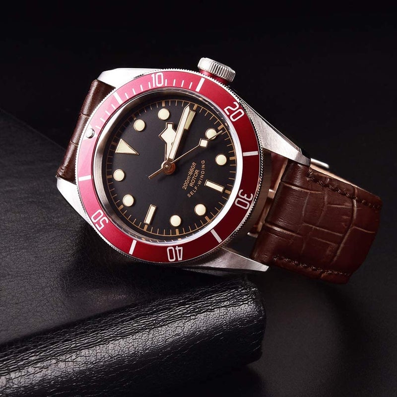 Ritche Christmas Gift 24mm Alligator Grain Watch Band Alligator Leather Watch Strap Quick Release Watch Bands for Men Women, White Elephant Gifts, Stocking Stuffers for Men - Image 5