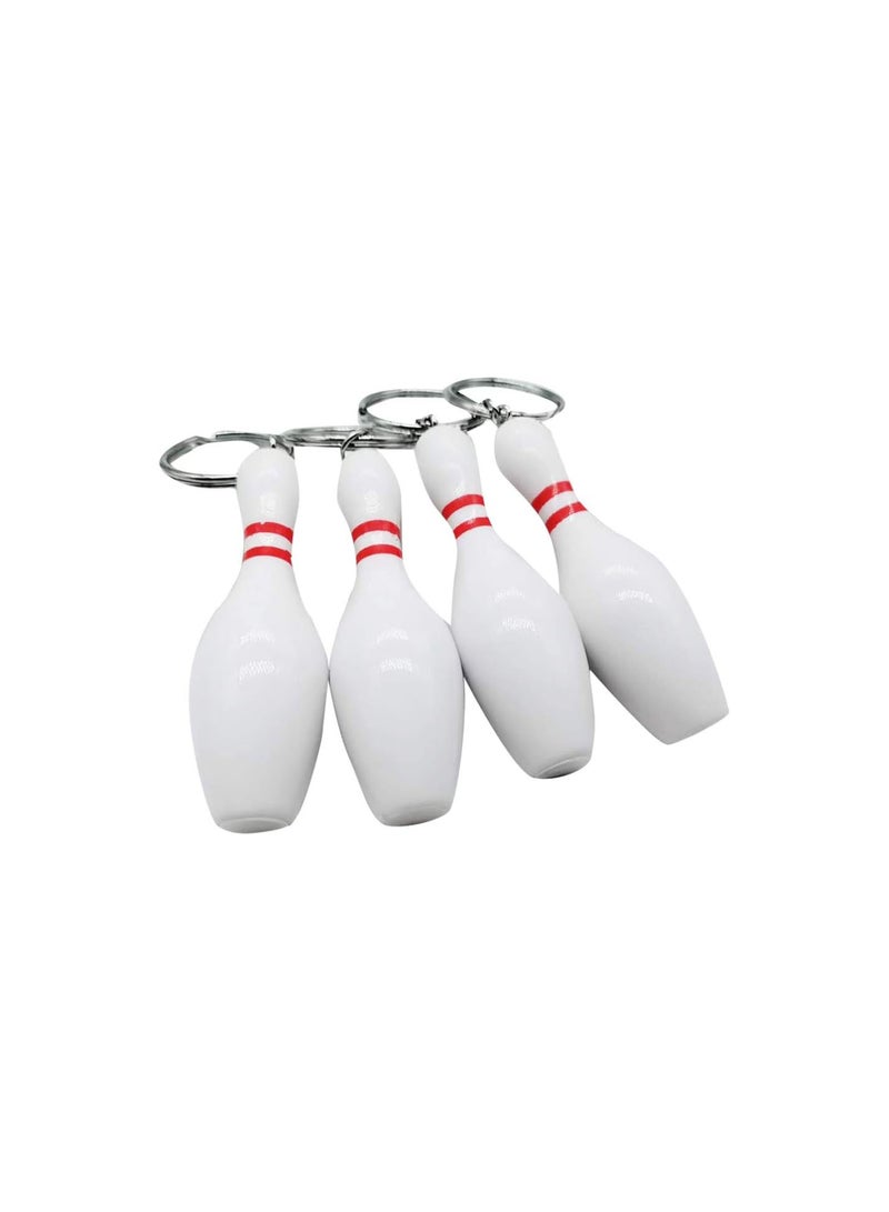 GGOOT Bowling Pin Keychains Hanging Ornament Gift Keychain Sports Keyring for Friends Children Party Favors 3pcs - Image 2
