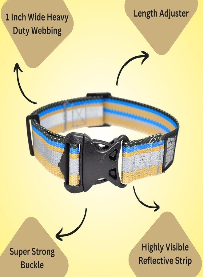 Plushmate x Indian Hound Reflective Dog Collars, Soft Belt with Adjustable Length & Quick Release Buckle for Small Medium Large Street Dogs (Multi Colors - Pack of 15) - Image 2