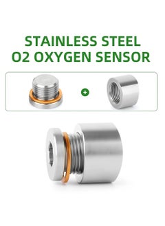 KASTWAVE 304 Stainless Steel M18 X 1.5 O2 Oxygen Sensor Bung 2 Pack Notched Style Mounting Bungs and Plugs Weld Bung with 2 Pcs Gasket  - Image 5