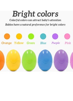 Generic Color Shape Matching Eggs Set, Educational Toy with Blue Egg Holder, Early Learning Shapes Sorting Recognition Skills - Sorting Puzzle for Kid, Baby, Toddler, Boy, Girl, Birthday Gift (6 Eggs)  - Image 4