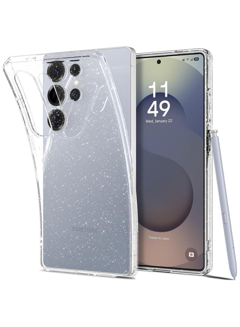 Spigen Liquid Crystal Glitter for Samsung Galaxy S25 ULTRA Case Cover - Crystal Quartz - Image 1