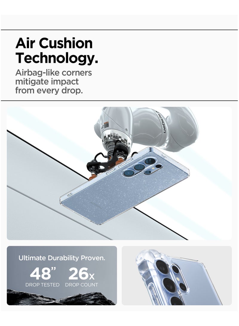 Spigen Liquid Crystal Glitter for Samsung Galaxy S25 ULTRA Case Cover - Crystal Quartz - Image 5