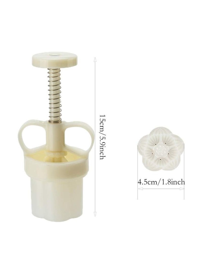 brandless - Ylskmu Cookie Stamp 6pcs 50g Moon Cake Mold Set, Thickness Adjustable Mid Autumn Festival DIY Hand Press Cookie Cutter Dessert Pastry Decoration Tool Moon cake Maker - Image 1