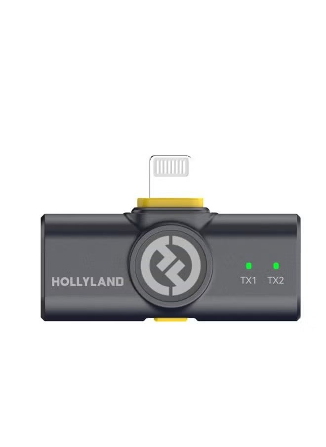 Hollyland - LARK M2 Wireless Lavalier Microphone (2TX+3RX) Compatible with Camera, iPhone, Android, 1000ft LOS Range, Hi-Fi Audio, Noise Cancellation, 40H Duration, for Vlogging - Image 1