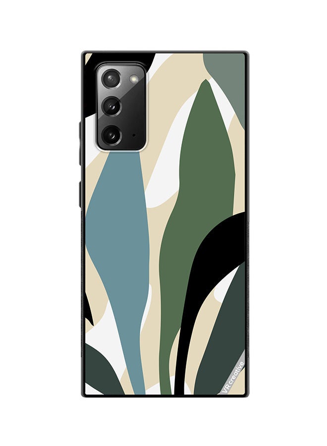 VR CREATIVE Protective Case Cover For Samsung Galaxy Note20 5G Leaf Tropical Design Multicolour - Image 1