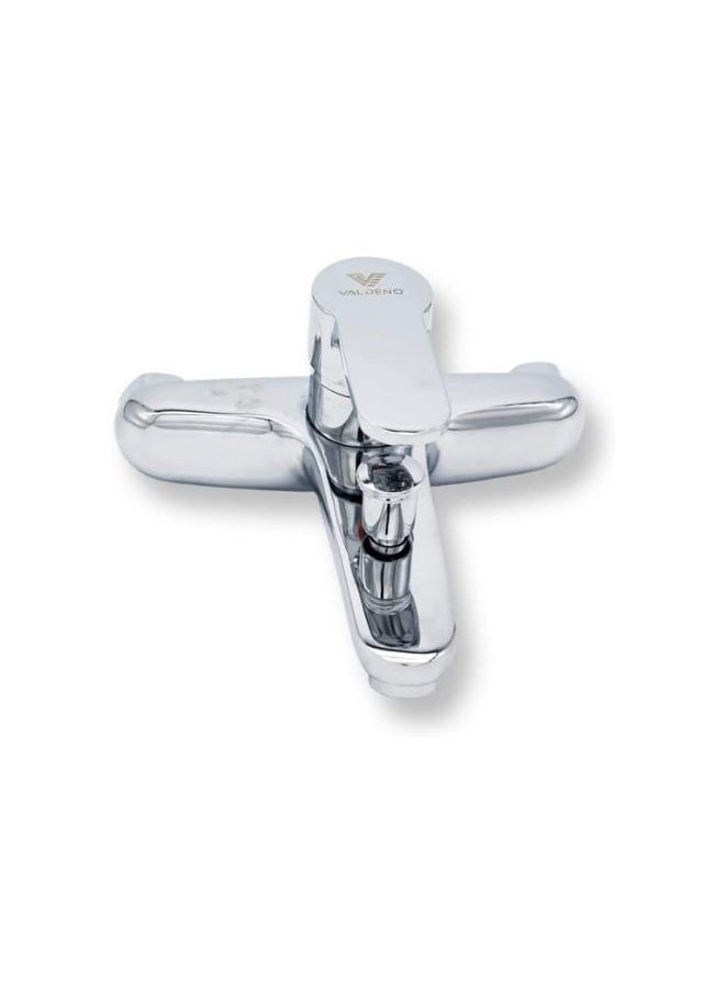 VALDENO - Valdeno Shower Hot and Cold Mixer Fiona, Polished Chrome, Bathtub Single Lever Faucet, Shower Tap, Water Saving Soft Flow with Handheld Shower Head Set - Image 1