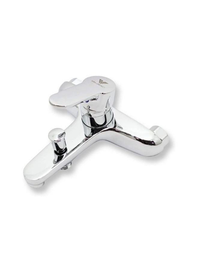 VALDENO - Valdeno Shower Hot and Cold Mixer Fiona, Polished Chrome, Bathtub Single Lever Faucet, Shower Tap, Water Saving Soft Flow with Handheld Shower Head Set - Image 1