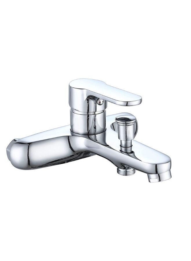 VALDENO - Valdeno Shower Hot and Cold Mixer Fiona, Polished Chrome, Bathtub Single Lever Faucet, Shower Tap, Water Saving Soft Flow with Handheld Shower Head Set - Image 1