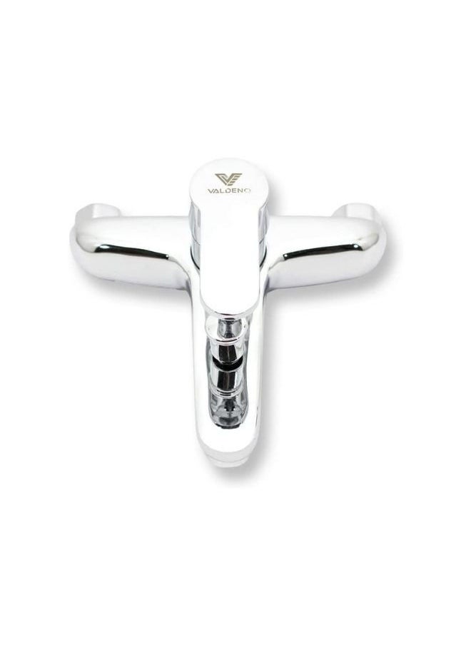 VALDENO - Valdeno Shower Hot and Cold Mixer Fiona, Polished Chrome, Bathtub Single Lever Faucet, Shower Tap, Water Saving Soft Flow with Handheld Shower Head Set - Image 1