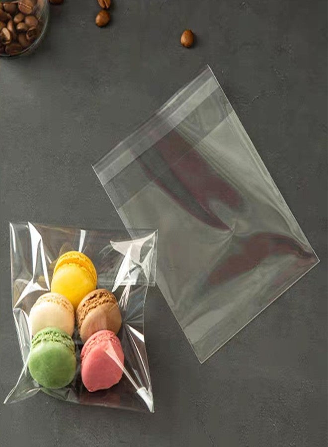 SUREHOME Cookie Bags with Seal 4x4 In Clear Self Sealing Cellophane Bags for Cookie Packaging 200 Pcs Small Sealable Treat Bags Self Adhesive Individual cookie wrappers Candy baked goods Gift Giving - Image 4