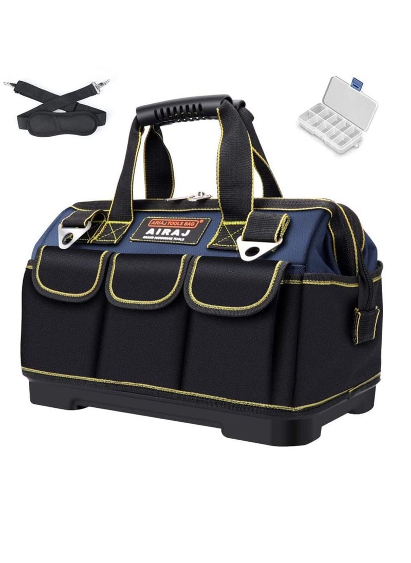 Generic - Airaj 18 Inch Tool Bag, Double Waterproof Fabric Large Tool Bag with Soft Padded Handle and Adjustable Shoulder Strap, Canvas Tool Bag Heavy Duty - Image 1