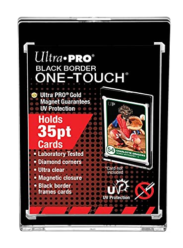Ultra Pro حامل بطاقات مغناطيسي Ultra PRO 35pt UV ONETOUCH علبة عرض بطاقات التداول المتميزة مع إغلاق مغناطيسي بحجم قياسي لحماية البطاقات - Image 1