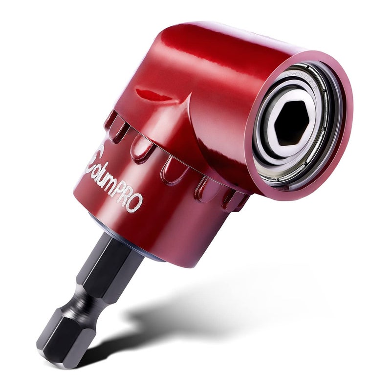 ColumPRO 1/4 Inch 105 Degree Right Angle Driver Adapter Hex Shank Power Screwdriver,Quick Change Drive and Magnetic Bit Socket Right Angle Drill Attachment Adapter - Image 1