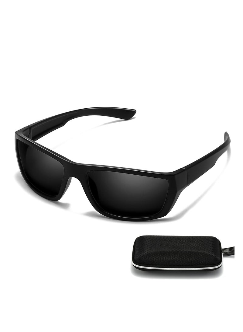 نظارات شمسية مربعة مستقطبة للقيادة ونظارات شمسية خارجية عصرية للرياضة بحماية UV400 للرجال والنساء - Image 1