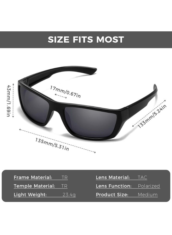 نظارات شمسية مربعة مستقطبة للقيادة ونظارات شمسية خارجية عصرية للرياضة بحماية UV400 للرجال والنساء - Image 2