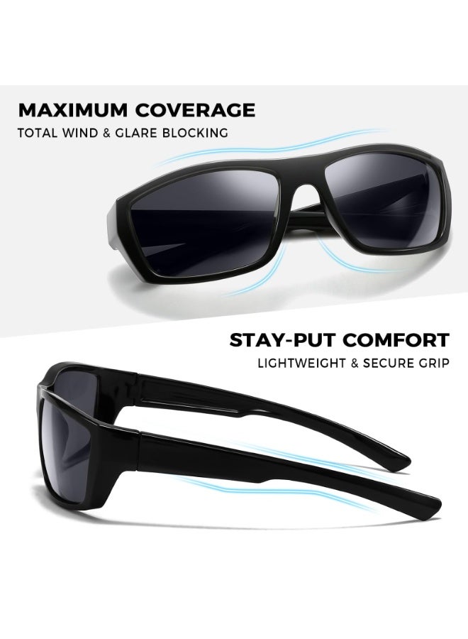 نظارات شمسية مربعة مستقطبة للقيادة ونظارات شمسية خارجية عصرية للرياضة بحماية UV400 للرجال والنساء - Image 3