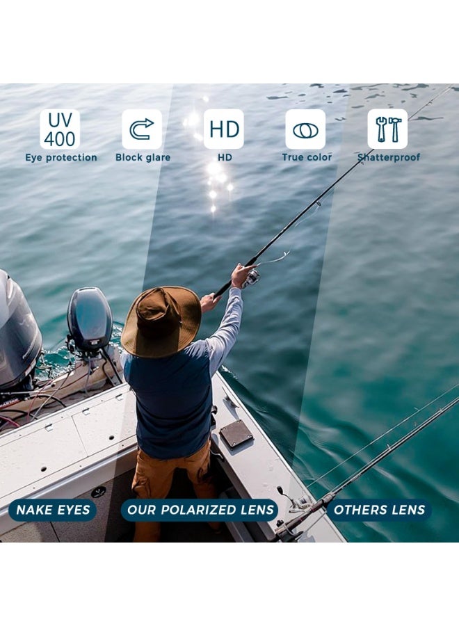 نظارات شمسية مربعة مستقطبة للقيادة ونظارات شمسية خارجية عصرية للرياضة بحماية UV400 للرجال والنساء - Image 5