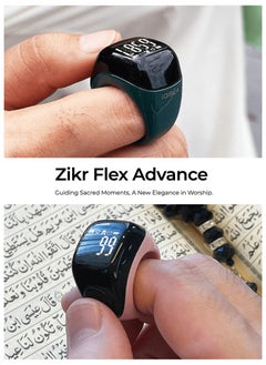iQIBLA Zikr Ring Flex Advance | Smart Tasbih Counter with Bluetooth Connectivity and Advanced Features | Black  - Image 4