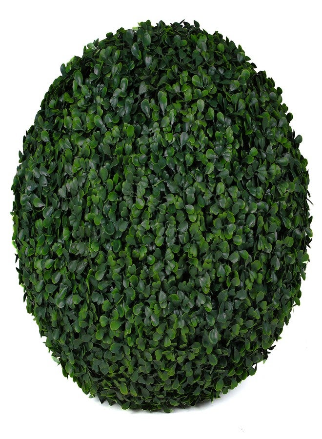 3rd Street Inn Large Boxwood Topiary Ball - Artificial Plant Set - Indoor/Outdoor Wedding Party Decor - Faux Foliage Garden Sphere - Tree and Bush Substitute (15") - Image 1
