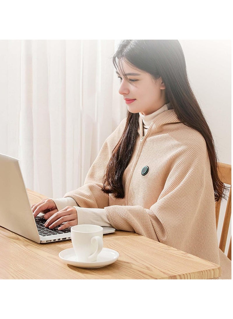 عام بطانية كهربائية محمولة ، تحكم في درجة الحرارة بثلاث سرعات ، مزودة بمنفذ USB ، قابلة للغسل ، 150 × 80 سم ، مناسبة لارتفاع درجة حرارة الكتفين والخصر والجسم بالكامل (باستثناء بنوك الطاقة) - Image 2