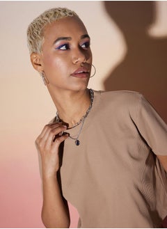 SASSAFRAS Ribbed Crop Top & Straight Pants Co-Ords by Styli  - Image 4