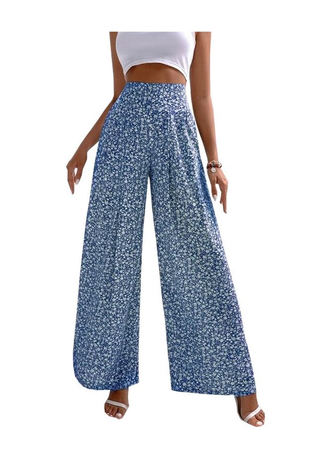 Loquat New Floral Loose Casual Pants - Image 1
