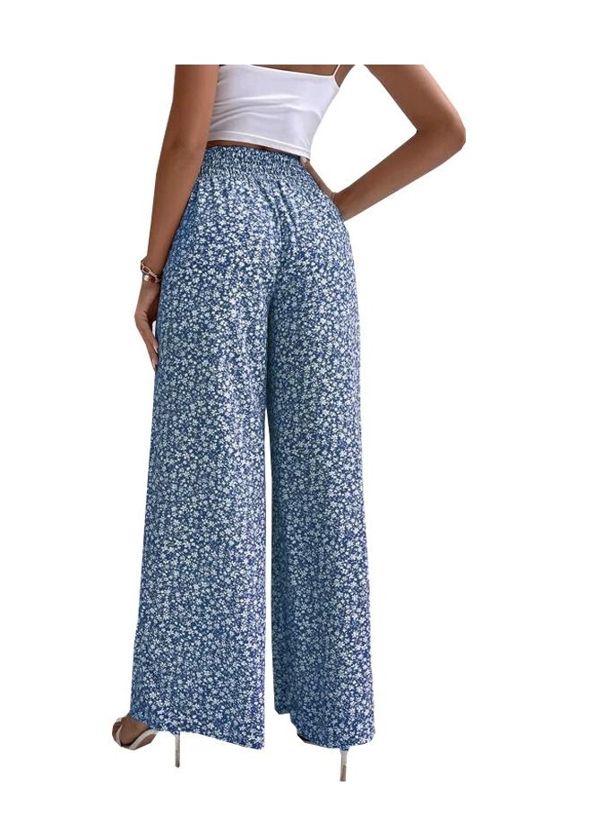 Loquat New Floral Loose Casual Pants - Image 2