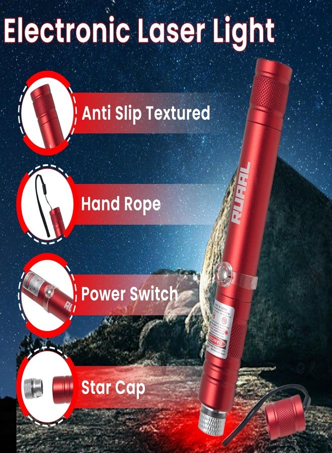 مؤشر ليزر أحمر عالي الطاقة من Ruaal | قلم ليزر ذكي قابل لإعادة الشحن عبر منفذ USB | شعاع ليزر قوي بعيد المدى يصل إلى 2500 متر | مؤشر ليزر للعروض التقديمية، ومراقبة النجوم، والاستخدام الخارجي - Image 2