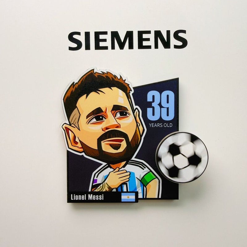 ملصق ثلاجة كأس العالم 2026 نجوم كرة القدم إبداعي دوار أكريليك ديكوري - Image 4