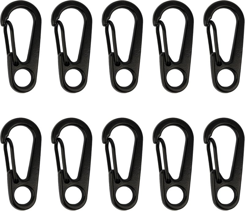SWATOM Small Mini Carabiner Clip Tiny Spring Snap Hook Keychains Micro Carabiners for Paracord EDC Alloy Key Rings Outdoor Hiking Fishing Camping Backpack Accessories - Image 1