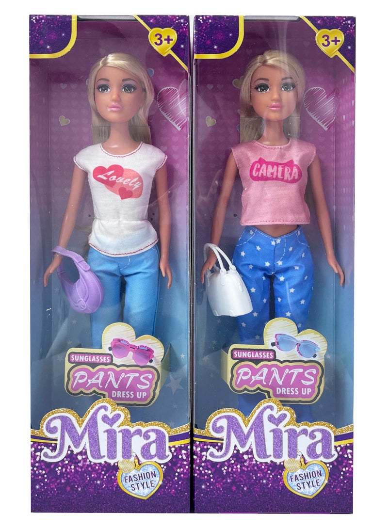 Mira MODISH Dolls – 11.5 Inch Fashion Doll Two-Piece Mix Set with Random Outfit Surprise | Girls Toys 3+ - Image 1