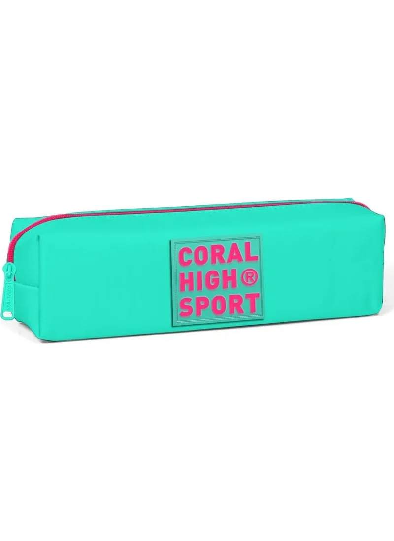CORAL HIGH Sport Water Green Single Compartment Pencil Bag 22336